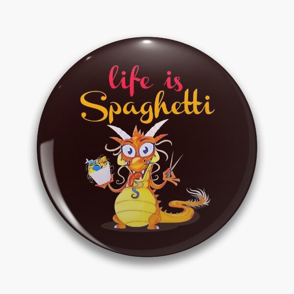 Artikelvorschau, Das Leben ist Spaghetti. Drachen. entworfen und verkauft von doctors-apparel.