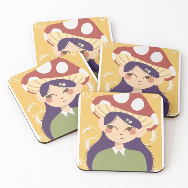 Item preview, Art print mushroom girl designed and sold by -Mercedes-.