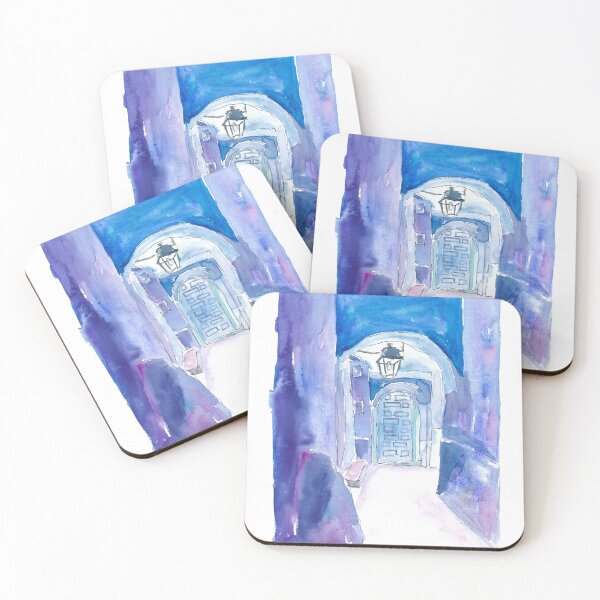 Item preview, Blue Chefchaouen Morocco Alley Walk designed and sold by artshop77.