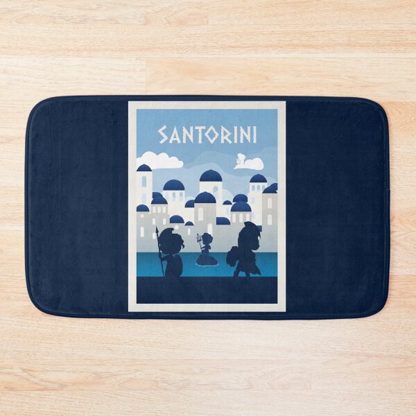 Item preview, Santorini - Board Games - Minimalist Travel Poster Style - Board Game Art designed and sold by MeepleDesign.