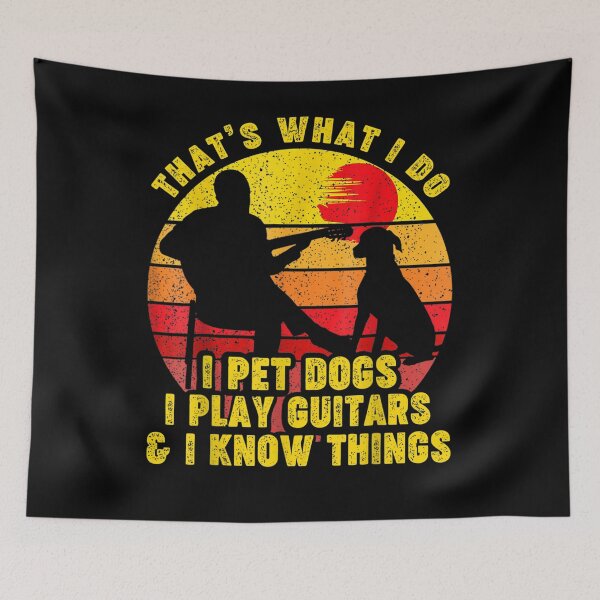 Item preview, That's What I Do Pet Dogs Play Guitars  designed and sold by ninapfvu.