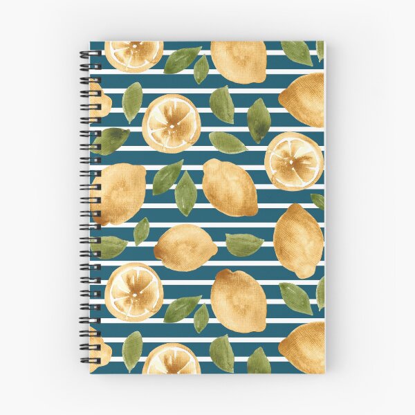 Item preview, Copy of Lemon Grove, Blue Stripe, Lemon Painting, Lemon Decor, Citrus, Yellow designed and sold by cateandrainn.