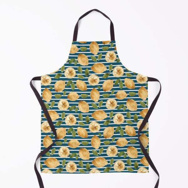 Item preview, Copy of Lemon Grove, Blue Stripe, Lemon Painting, Lemon Decor, Citrus, Yellow designed and sold by cateandrainn.