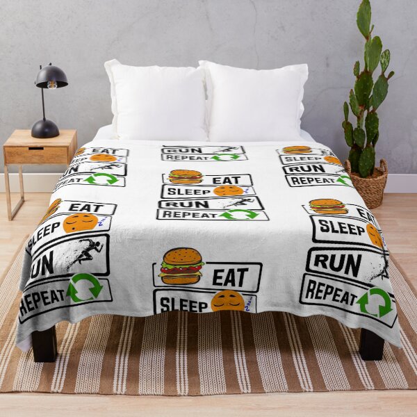 Item preview, Eat Sleep Run Repeat illustration for Run Lovers  designed and sold by KO-Design.