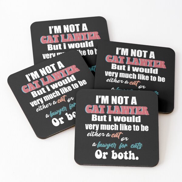 Item preview, Im Here Live Im Not A Cat / I'm not a cat lawyer designed and sold by RedJazz.