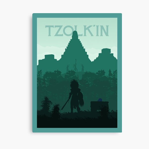"Tzolk'in Board Games Minimalist Travel Poster Style Board Game