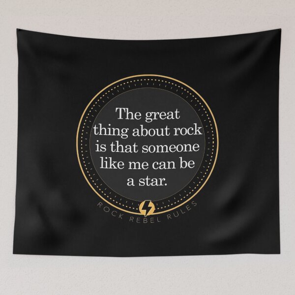 Item preview, The Great Thing of rock is that someone like me can be a star designed and sold by RockRebelRules.