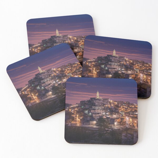 Item preview, Matera, Basilicata, Italy at night designed and sold by mitzobs.