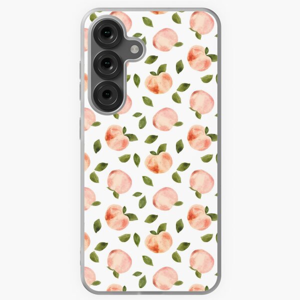 Vista previa del artículo con la obra «Impresión de melocotón, rosa melocotón, pintura de frutas, melocotones», diseñado y vendido por cateandrainn.