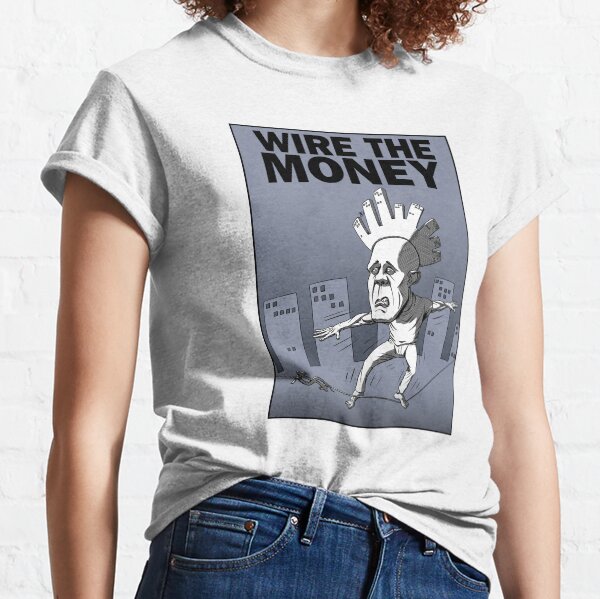 Precarious balancing act with money Classic T-Shirt