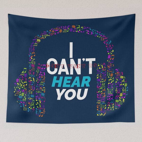 Item preview, I Can't Hear You - Music Addict designed and sold by PacificStreams.