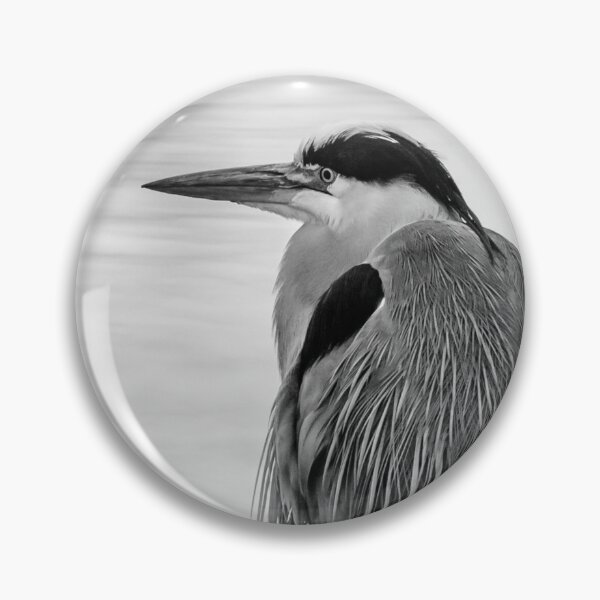 Item preview, Heron in black and white designed and sold by Dalyndigital Photography.