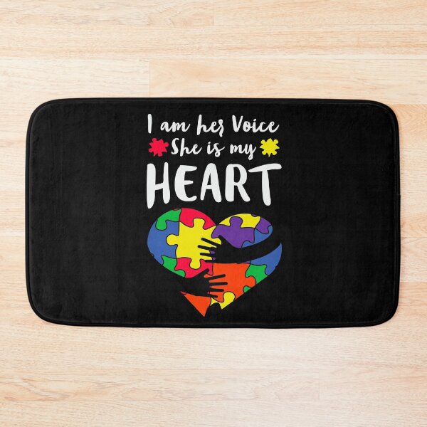 Item preview, I Am Her Voice She Is My Heart  designed and sold by Tatt-Hooligans.