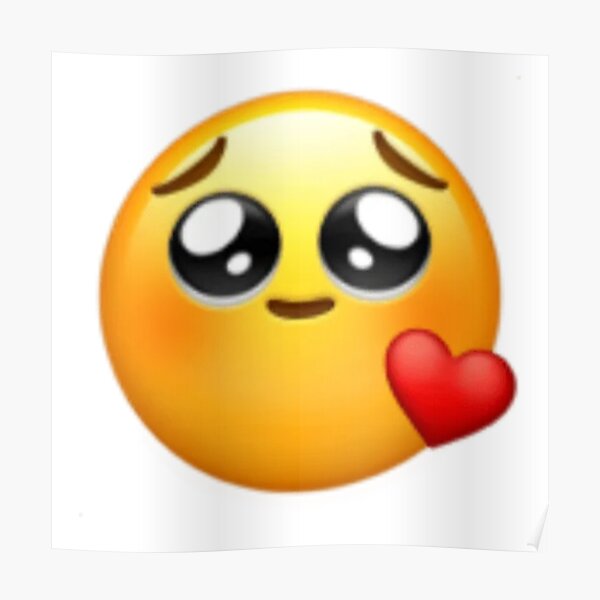 Puppy Cute Emoji Posters Redbubble