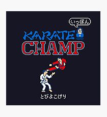 Karate Champ Retro Videogame Photographic Print