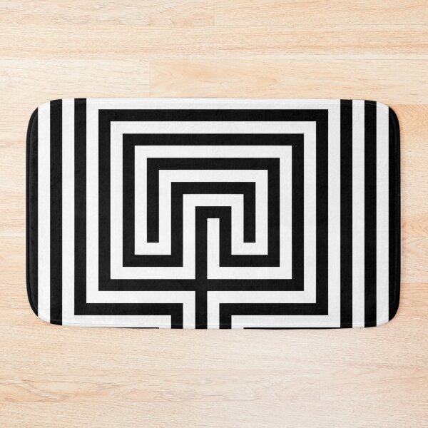 Item preview, Cretan labyrinth black and white  designed and sold by aapshop.