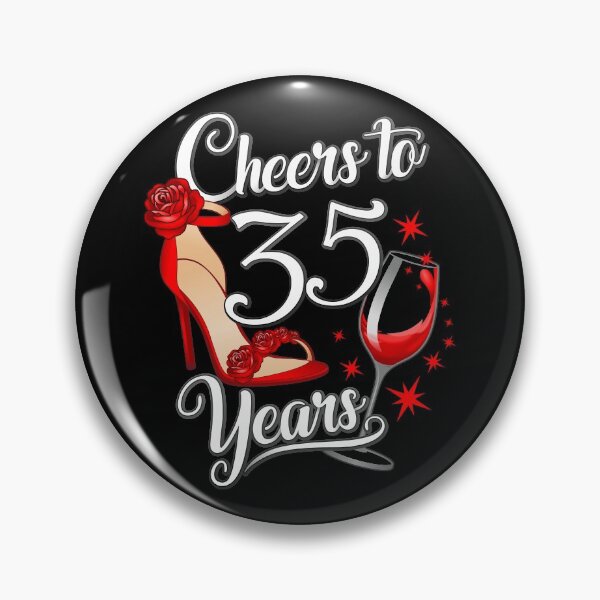 Item preview, 35th Birthday. Cheers to 35 years women’s, ladies designed and sold by iclipart.