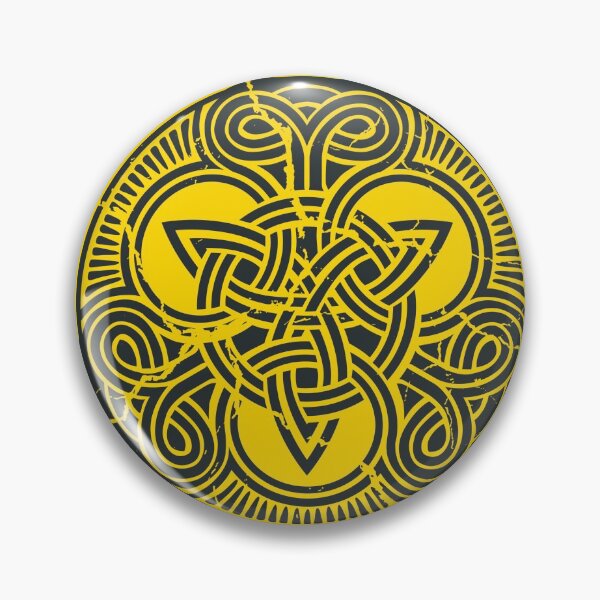 Item preview, Wild Atlantic Route, Ireland - Celtic Triskele Knot - Yellow/Graphite designed and sold by ROADTROOPER.