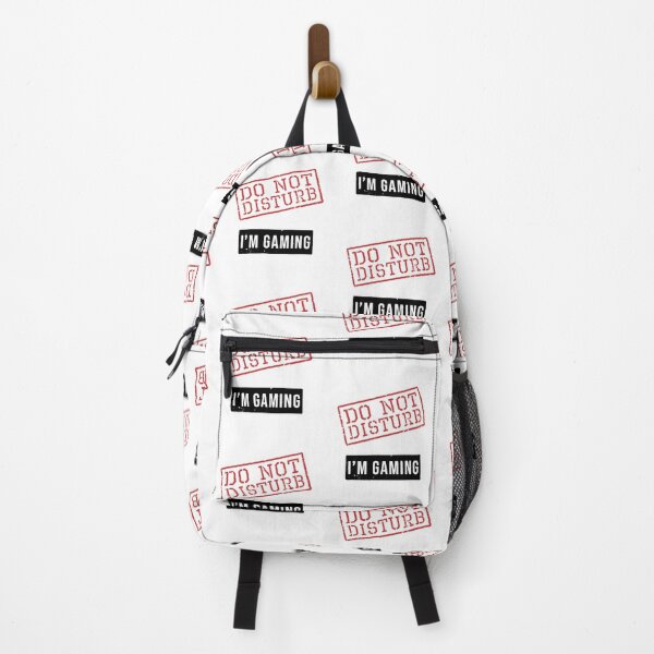 Funny Do Not Disturb I'm Gaming Gamer Gift Backpack