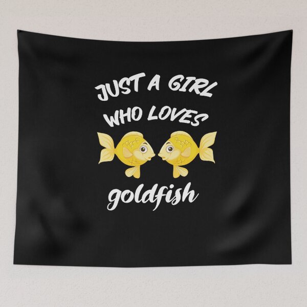 Item preview, Just a Girl Who Loves Goldfishes Cute Goldfish Girl designed and sold by Abderrahim Bguiguir.