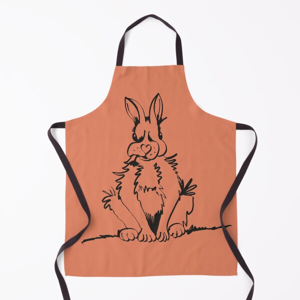 Item preview, Black and white drawing of a bunny eating a dandelion designed and sold by Joanne Williams.