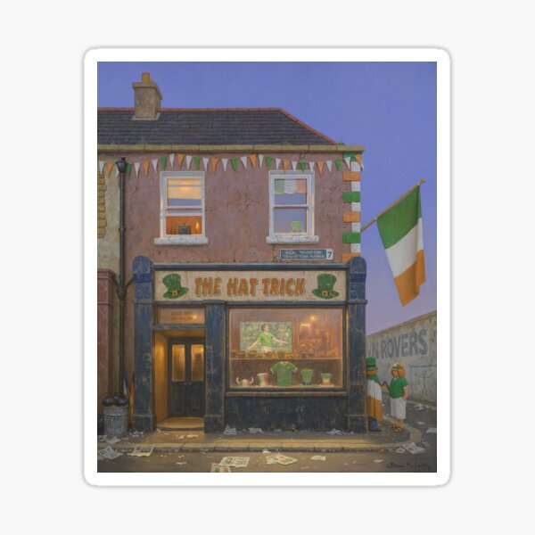 The Hat Trick Pub Sticker