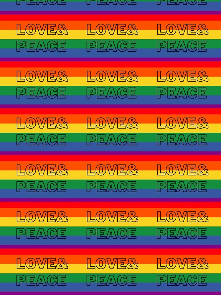 Discover Love And Peace Rainbow Flag Design Leggings