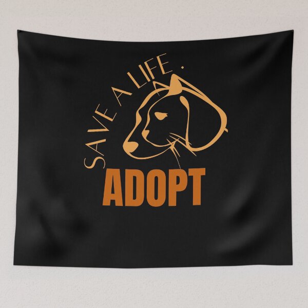 Item preview, Save A Life Adopt Animal Rescue awareness  designed and sold by arteesy.