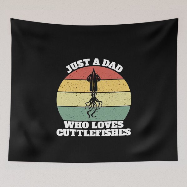 Item preview, Just A Dad Who Loves  Cuttlefishes designed and sold by Salvadax.