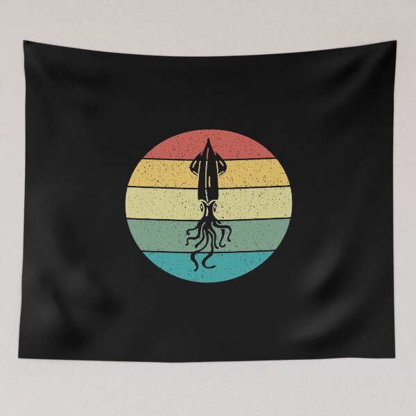 Item preview, Cuttlefish Retro Vintage  designed and sold by Salvadax.