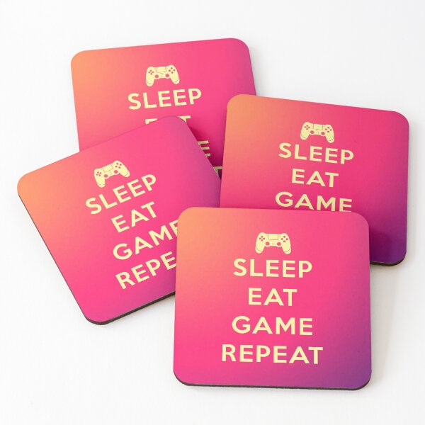 Item preview, Sleep Eat Game Repeat (White) designed and sold by SoulArtLove.