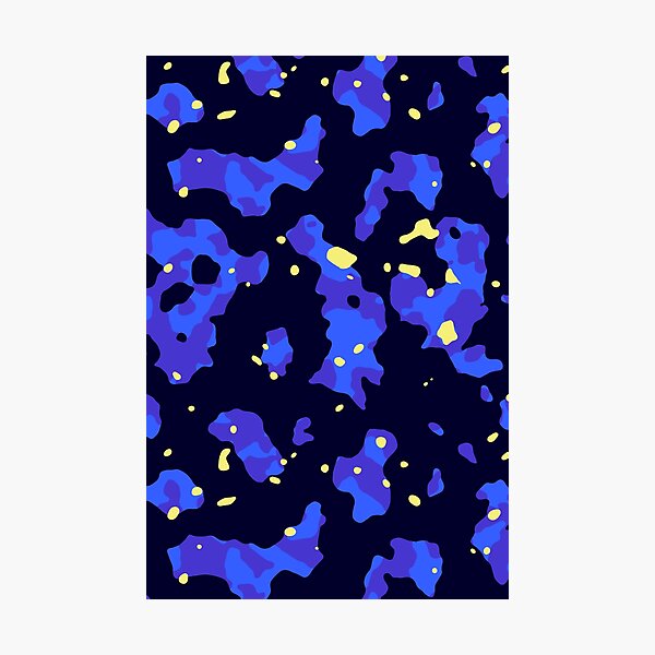 Item preview, Abstract Organic Blue Pattern designed and sold by warmfuzzylogic.