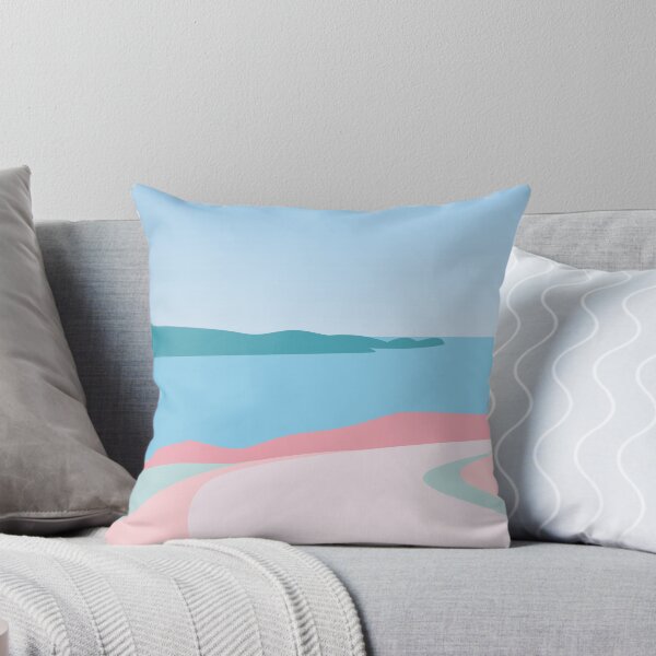 Item preview, Coastal Road - Pastel Ocean Road Art Illustration designed and sold by ButterandCheese.