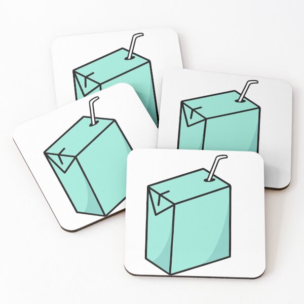 Item preview, turquoise juice box  designed and sold by disclaimersong.