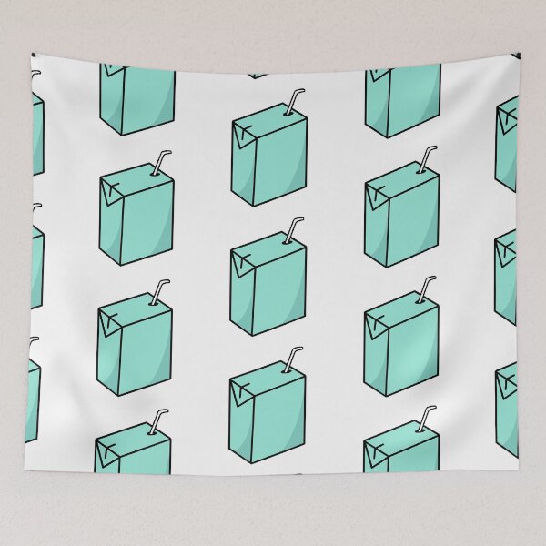 Item preview, turquoise juice box  designed and sold by disclaimersong.