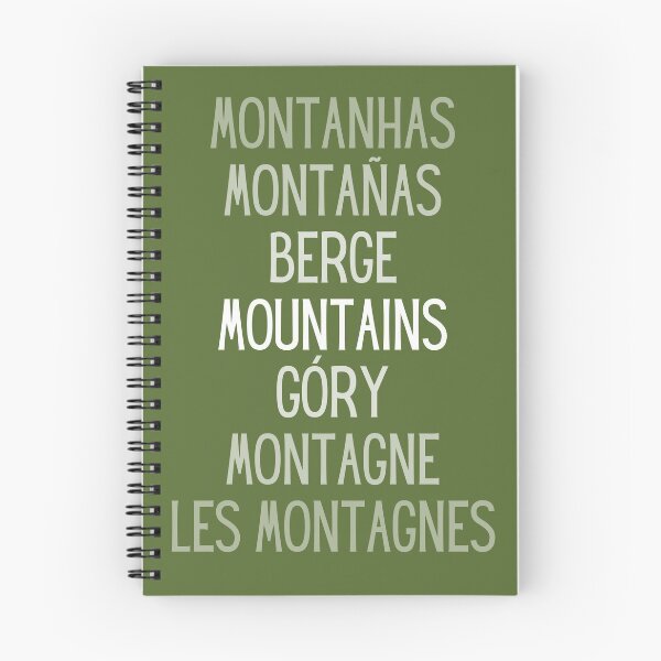 Item preview, Mountains, foreign languages designed and sold by Unchainthebeast.