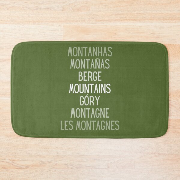 Item preview, Mountains, foreign languages designed and sold by Unchainthebeast.