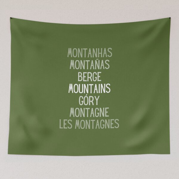 Item preview, Mountains, foreign languages designed and sold by Unchainthebeast.