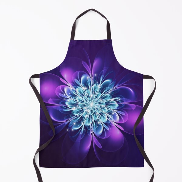Item preview, Glowing Flower Fractal Sparkles Indigo designed and sold by miraminerva09.