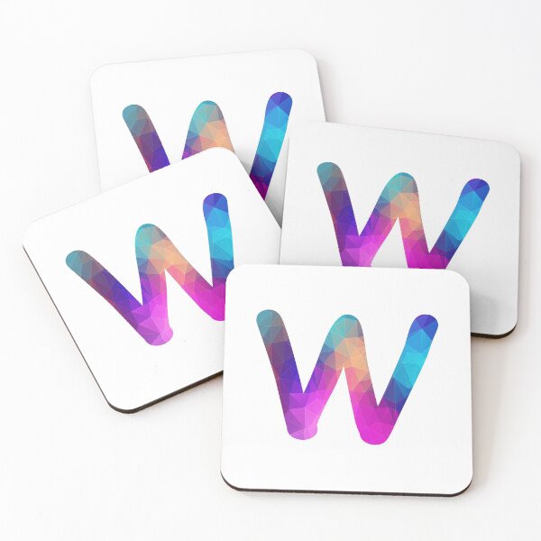 Item preview, Letter W Capital Alphabet Colorful Art Funny W Gift designed and sold by Shariss.