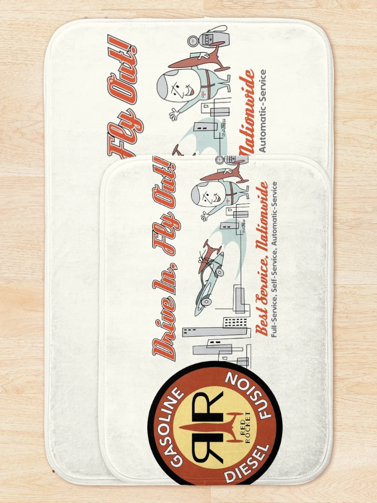 Thumbnail 5 of 6, Bath Mat, Red Rocket designed and sold by Laura Riva.
