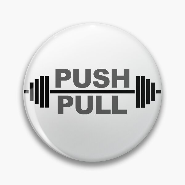Item preview, Push Pull - weightlifting motivational t-Shirt designed and sold by Steve Parknsons.