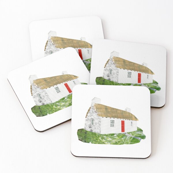 Item preview, Thatched house with red door designed and sold by BabbanGaelg.