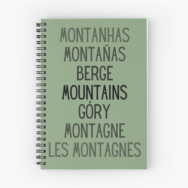 Item preview, Mountains, foreign languages designed and sold by Unchainthebeast.