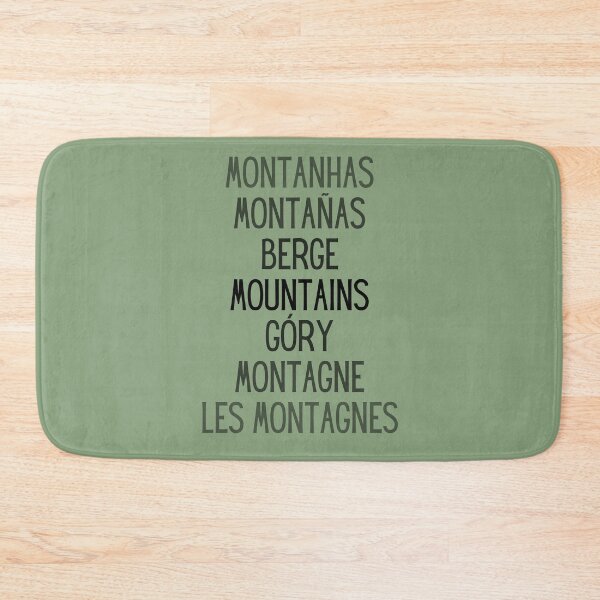 Item preview, Mountains, foreign languages designed and sold by Unchainthebeast.