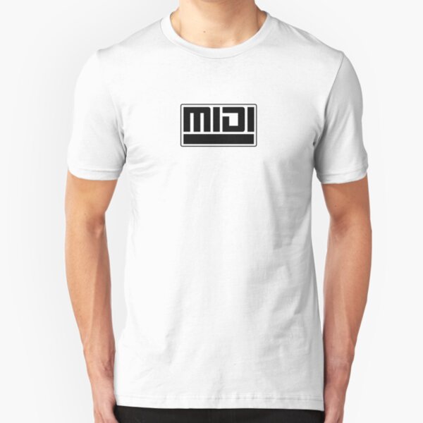 MIDI - Musical Instrument Digital Interface Slim Fit T-Shirt