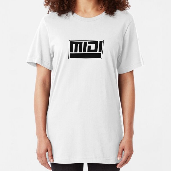 MIDI - Musical Instrument Digital Interface Slim Fit T-Shirt