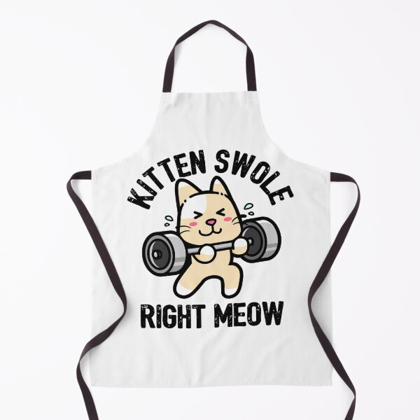 Item preview, Kitten Swole Right Meow Funny Cat Gym Workout Pun designed and sold by CrystalCrush.
