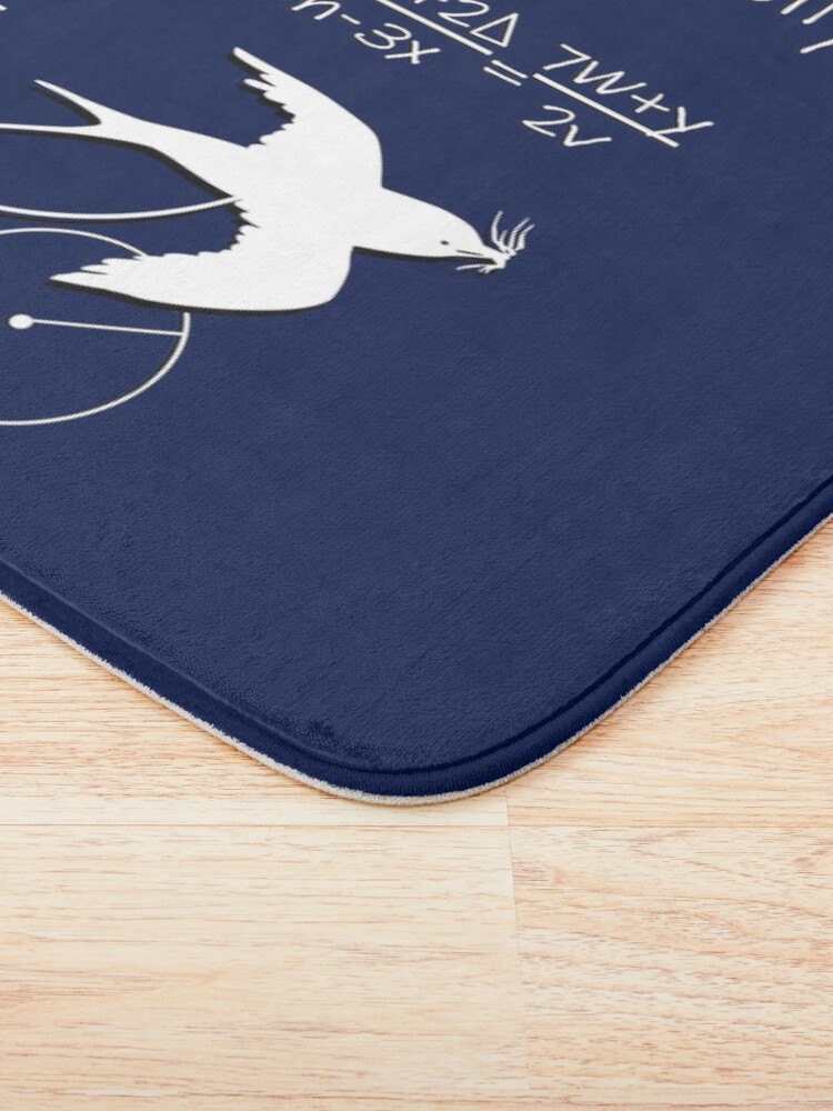 Thumbnail 3 of 6, Bath Mat, Unladen Swallow designed and sold by PiperDownTees.
