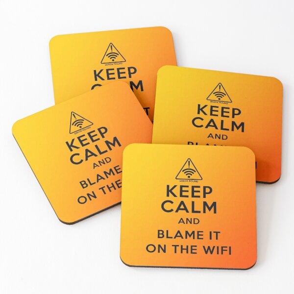 Item preview, Keep Calm & Blame it on the WiFi designed and sold by SoulArtLove.